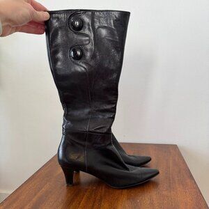 Tahari Minna Boots Black Leather